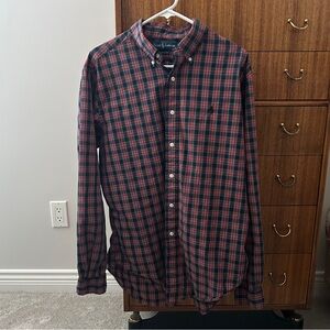 Ralph Lauren Red and Blue Plaid Shirt